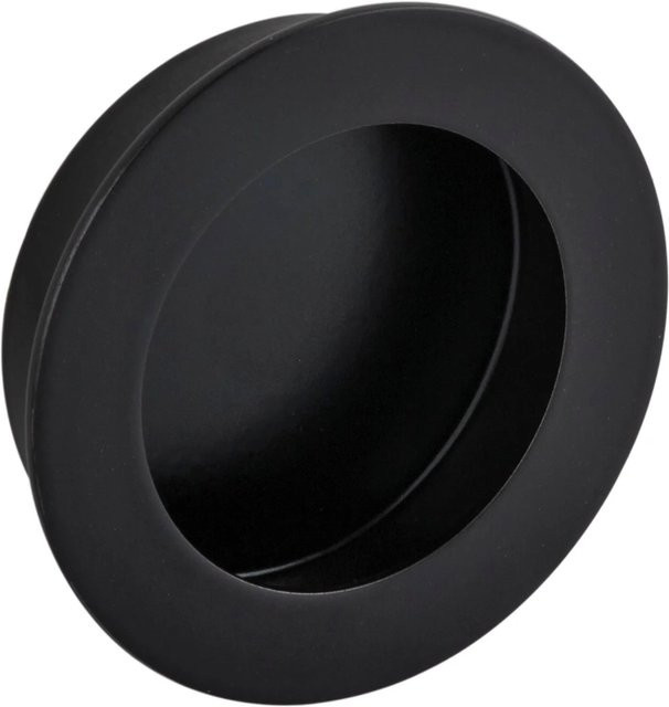 Alles im Griff Muschelgriff Forrada aus Edelstahl in Schwarz Matt mit Ø 60 mm und Einlass Ø 50 mm - Bild 1