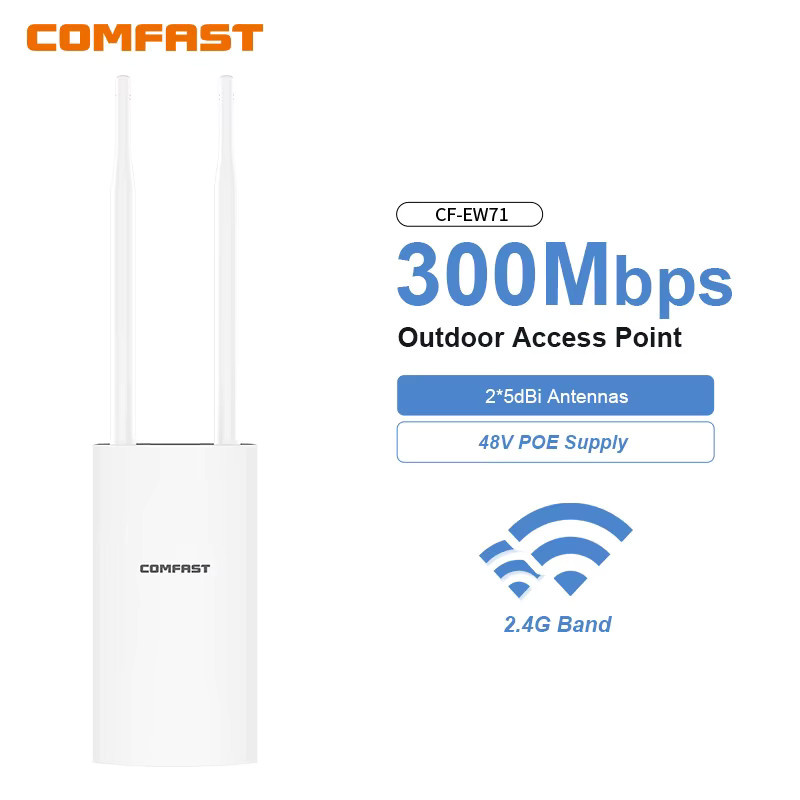 COMFAST BE3600 WiFi 7 Outdoor Access Point Router, Dual-Band 2,4G/5,8G Langstrecken-Signalverstärker und kabelloser Repeater, Wasserdicht, Weiß - Bild 2