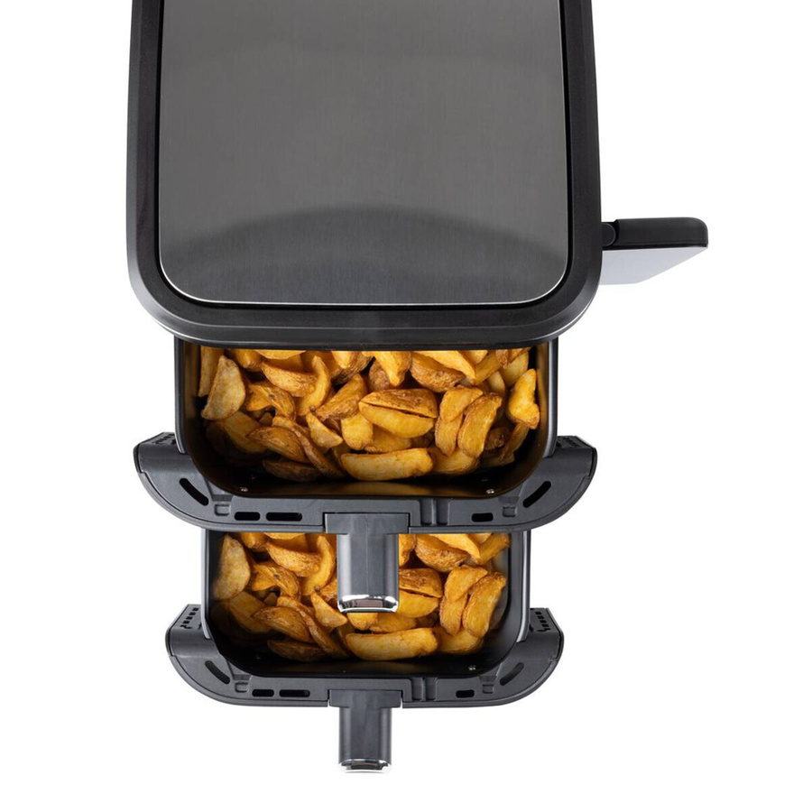 Kochwerk Heißluftfritteuse Dual Zone mit Digital Display in Schwarz - Bild 3