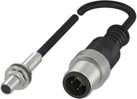 Balluff Induktiver Näherungsschalter BES 516-3005-E4-C-S4-00,5 BES00FY, bündig, PNP, Schließer, Schwarz, Durchmesser: 5 mm, Länge: 27 mm - Bild 1