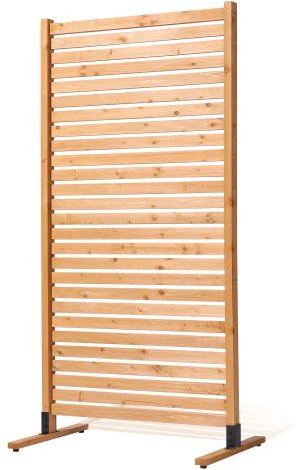 VEVOR Sichtschutz aus Holz in Braun, freistehender Raumteiler für Garten, Terrasse und Balkon, B/T/H: 91 x 6,3 x 187 cm - Bild 1