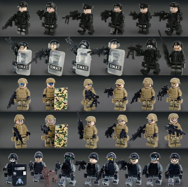 Interesting toys Spezialeinsatzkräfte Polizei, unbemannte Kinderbausteine, ab 14 Jahre - Bild 1