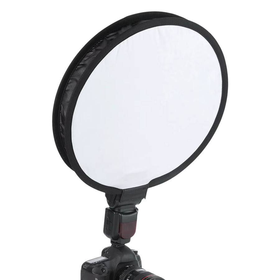 VBESTLIFE Faltbarer Softbox-Diffusor in Weiß, 40 cm Durchmesser, runde Form für Kamera und Blitzlicht - Bild 3