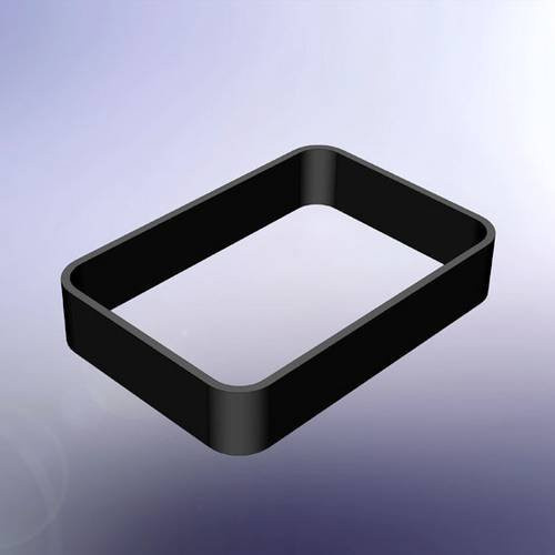 TEKO RWK-2.38 Rahmen aus TPU in Grün, L x B x H: 80 x 56 x 15 mm - Bild 1