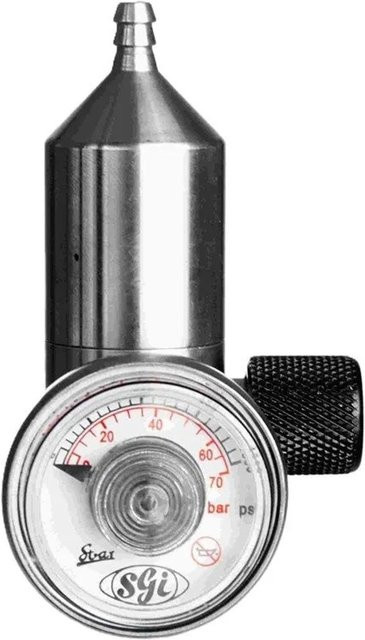 Dräger Regulierventil aus Edelstahl in Silber - Bild 1
