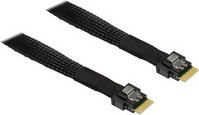 Inter-Tech MiniSAS SFF-8654-4i auf SFF-8654-4i Kabel in Schwarz - Bild 1