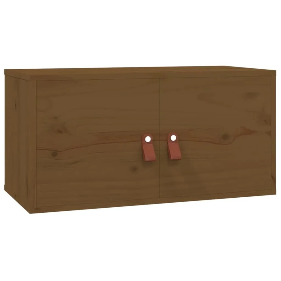 vidaXL Wandschrank aus Kiefer Massivholz in Honigbraun B/T/H: 60 x 30 x 30 cm - Bild 2