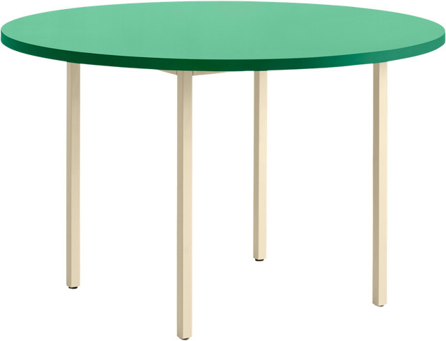 HAY Two Colour Rundtisch aus Valchromat in Grün - Bild 1
