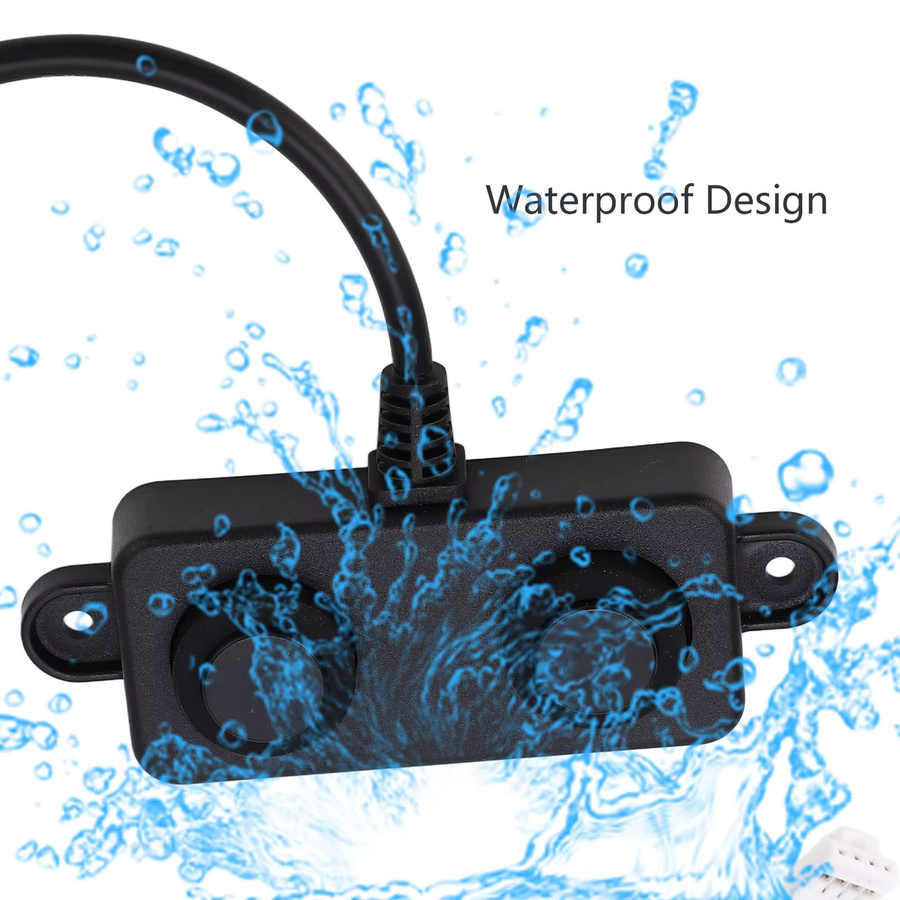 YOUTHINK Ultraschall-Abstandssensor mit UART-Steuerung, wasserdicht, Messbereich 3-450 cm, Schwarz - Bild 3