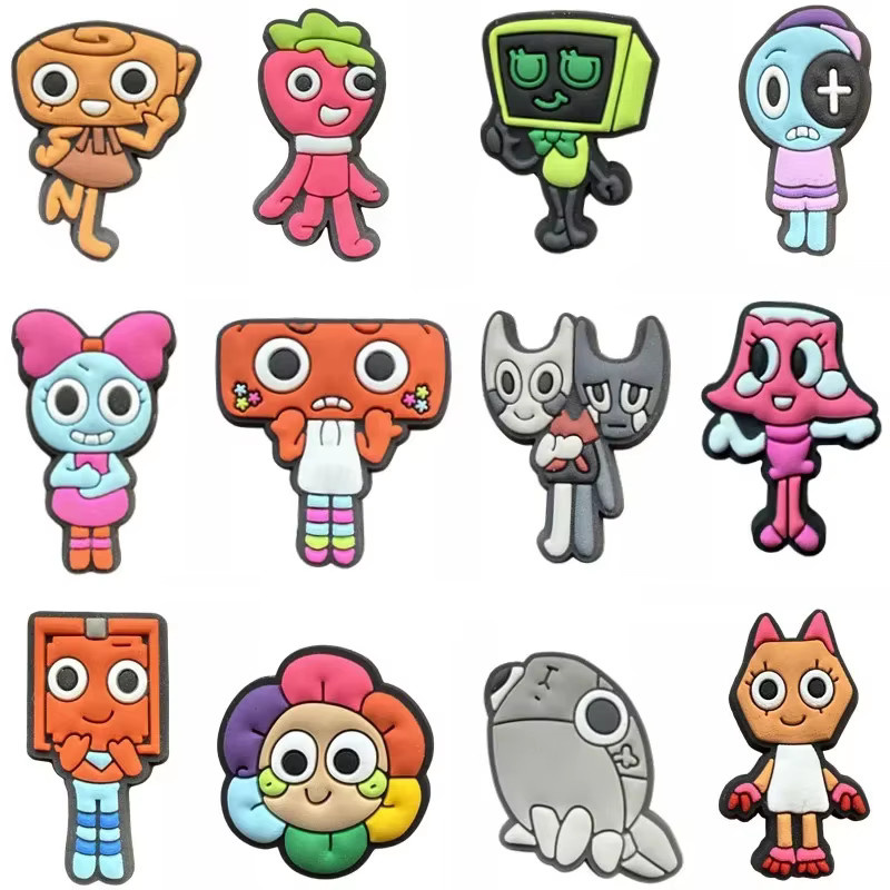 Bandai Cartoon-Maskottchen-Welt Spiel-Schuh-Charms, Zubehör, Kunststoff, Bunt / Mehrfarbig - Bild 5
