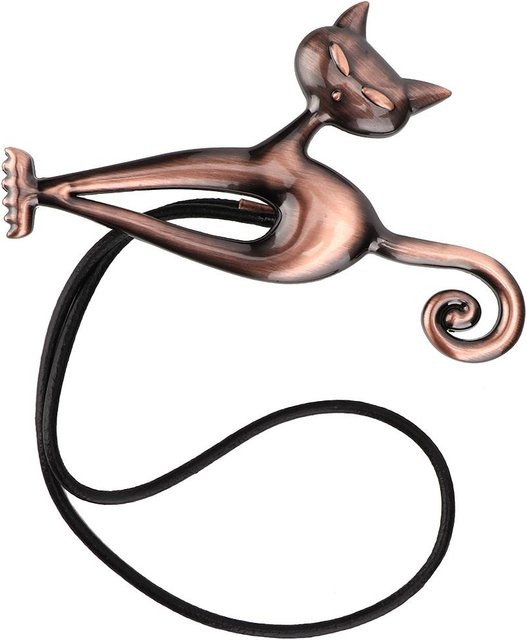 OutsideWorld Magnetische Vorhanghalter Katze in Rotbronze und Roségold - Bild 1