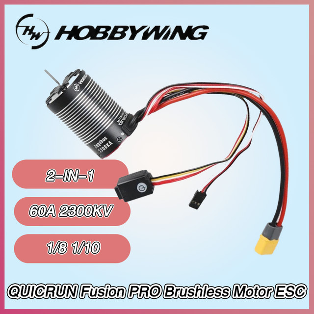 HOBBYWING QUICRUN Fusion PRO 2-IN-1 Bürnenloser Motor ESC, 60A 2300KV - Bild 1