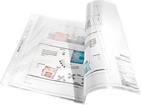 Leitz Prospekthüllen DIN A3 quer, transparent, genarbt, 50 Stück - Bild 1