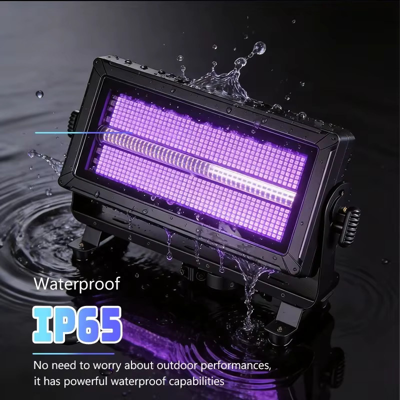 Carinamoba RGB Pixel-Stroboskoplicht 400W mit 12 unabhängigen Pixelzonen, IP65 wasserdicht, Schwarz, B/T/H: 48 x 33 x 15 cm - Bild 4