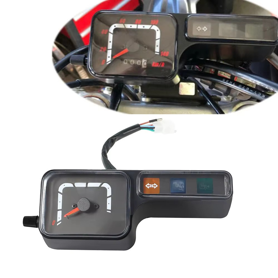 Digitaler Motorrad Tachometer mit Kilometeranzeige in Schwarz für Honda XR250 CRM250 BAJA250 XR/CRM250 XG250 XLR 125 XL250 von JNYD - Bild 3