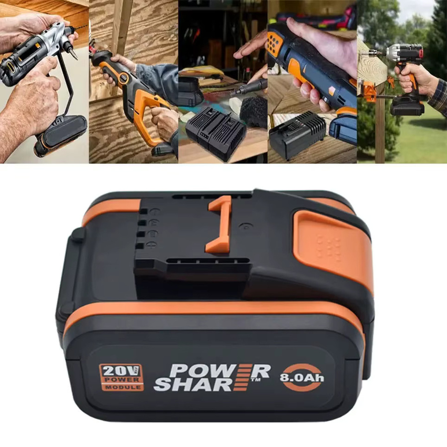 Worx 20V Lithium-Ionen-Akku wiederaufladbar für Elektro- und Gartenwerkzeuge WA3553 WA3551 WA3553.1 WA3570 - Bild 4