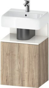 Duravit Waschtischunterschrank Qatego in Weiss mit Marmor-Optik, B/T/H: 44 x 35 x 64,5 cm - Bild 1