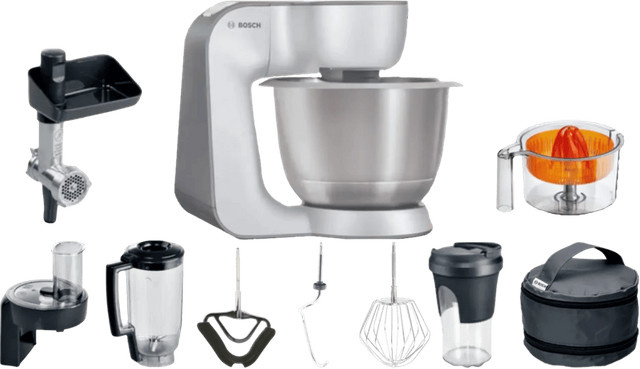 Bosch MUM58359 Küchenmaschine in Silber aus Edelstahl - Bild 1