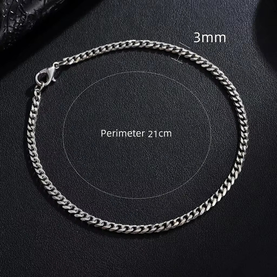 DAIPAN Kette Armband, Edelstahl, Silber, Unisex - Bild 5