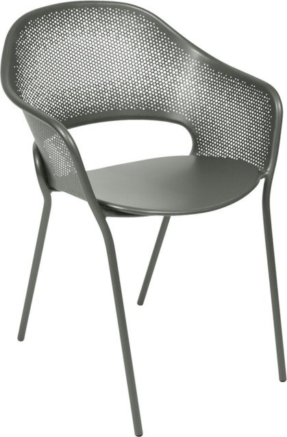 Fermob Kate Stuhl aus Metall für Garten und Terrasse in Grün und Grau - Bild 1
