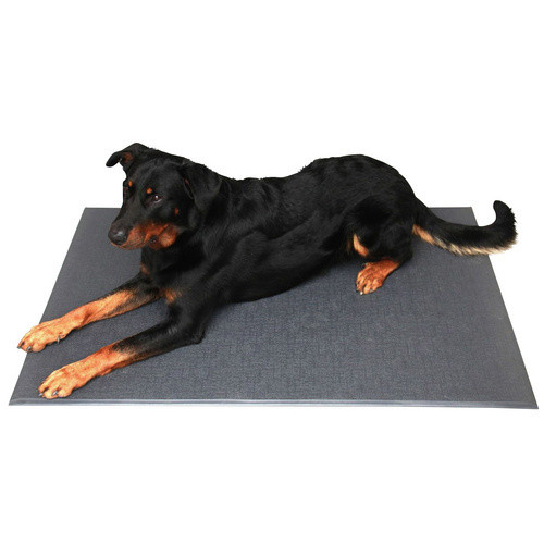 Rutschhemmende HEIM Hundematte aus Gummi in Grau, isolierend gegen Bodenkälte, 125 x 90 cm - Bild 2