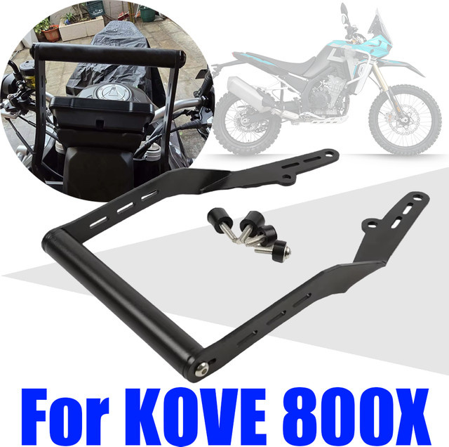 Motorrad Telefonhalterung für KOVE 800X und 800 ADV Rally Pro in Schwarz zur GPS Navigation - Bild 1