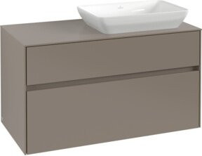 V&B Waschtischunterschrank Collaro in Cashmere Beige mit LED-Beleuchtung B/H/T: 100 x 54,8 x 54,8 cm - Bild 1