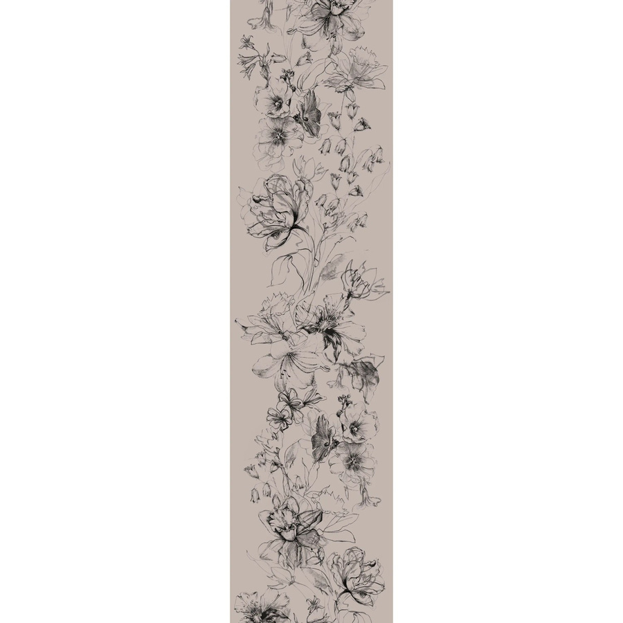 Marburg Vliestapete Blumen Crushed-Optik Modern in Beige, Breite: 70 cm, Länge: 270 cm - Bild 2