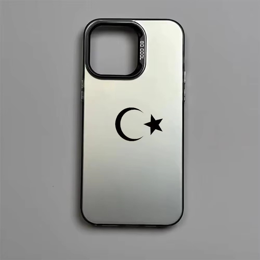 Mairuige Stern-Mond Handyhülle für iPhone in Schwarz aus PC und TPU als Laser-Hartschale - Bild 3