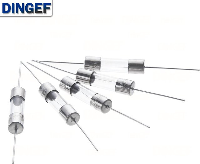 DNIGEF 10er Set Axiale Glas-Sicherungen 5 x 20 mm, Transparent, 250V mit Bleidraht - Bild 1