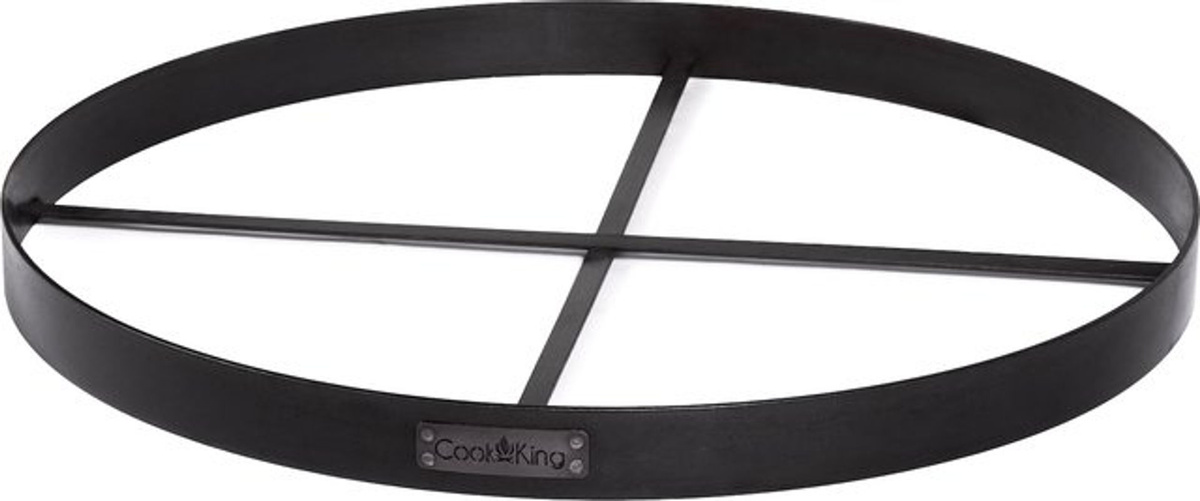 CookKing Feuerschalenbasis aus Stahl in Schwarz, B/H/T: 80 x 6 x 80 cm - Bild 3