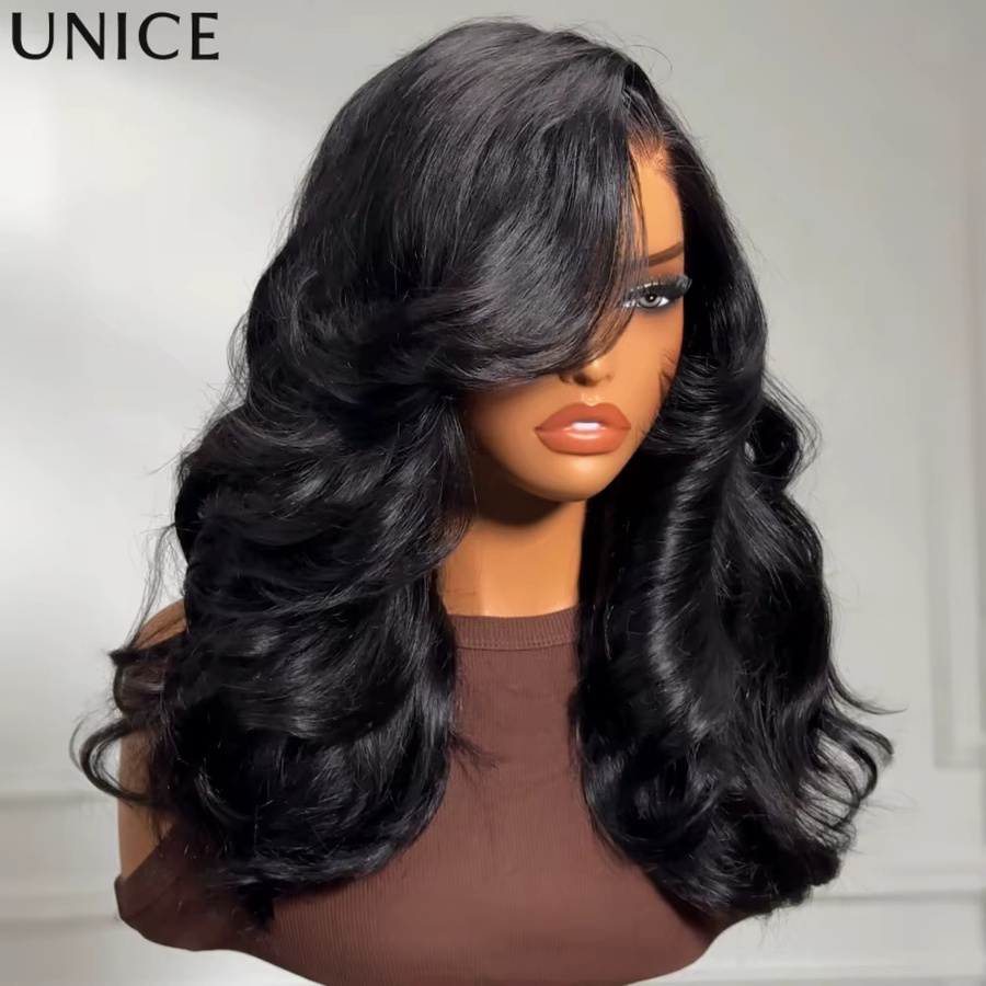 UNice Lace Bye-Bye Slip Perücke, seitlicher Scheitel links, 200 % Dichte - Bild 2