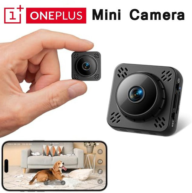 OnePlus Mini-Kamera Schwarz mit Nachtsicht, Bewegungserkennung und magnetischer Halterung für deine Heimsicherheit - Bild 1