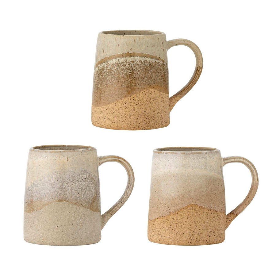 Bloomingville Becher aus Keramik in Braun Soleia – 3er-Set - Bild 1