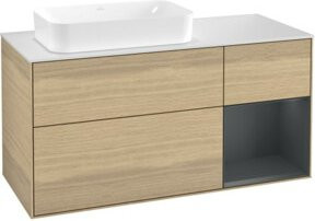 V&B Waschtischunterschrank Finion in Eiche lackiert, Breite: 120 cm, Tiefe: 50,1 cm, Höhe: 50,1 cm - Bild 1