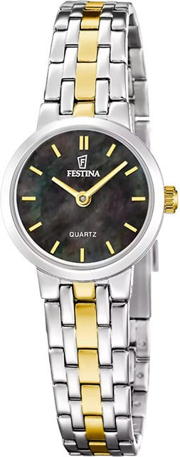 Festina Damenuhr Mademoiselle, Quarz, Edelstahl, Schwarz, 23 mm, 5 ATM - Bild 1