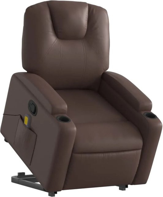 vidaXL Massagesessel Modell 4 mit Aufstehhilfe in Braun aus Kunstleder - Bild 1