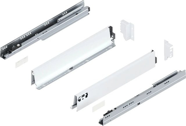 Blum Tandembox antaro M Vollauszug Blumotion Seidenweiß mit 500 mm Auszugslänge und 65 kg Tragkraft - Bild 1