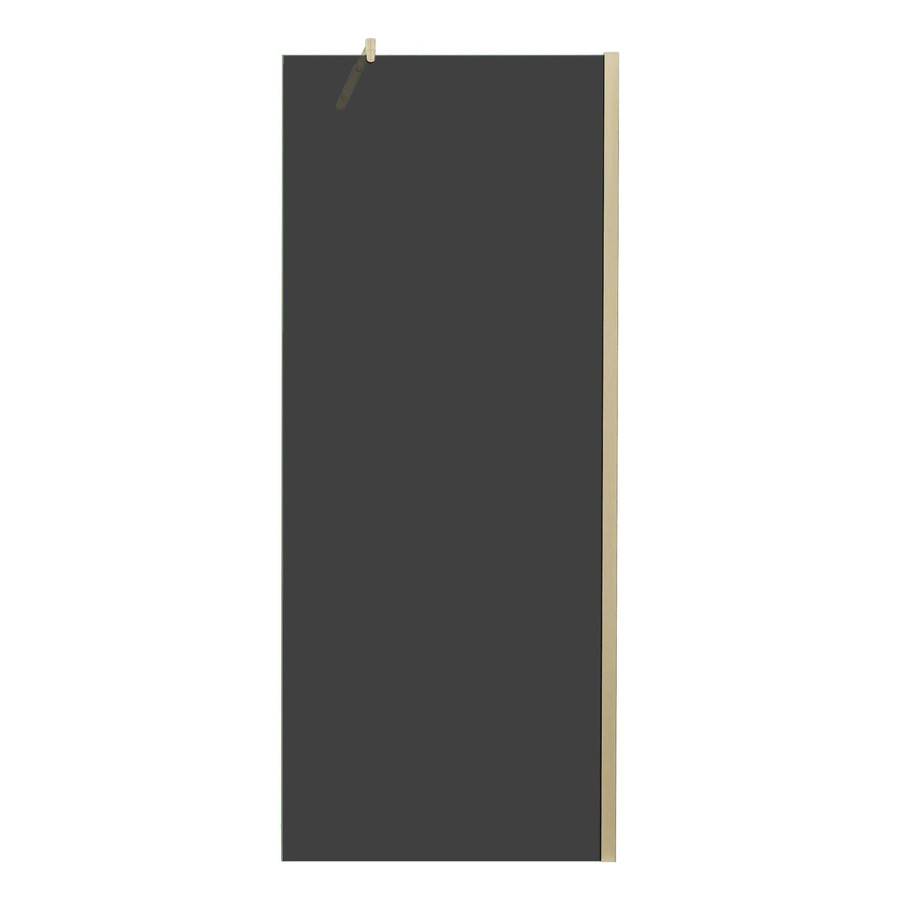AICA Walk In Duschtrennwand GT123 mit Goldrahmen, 8mm NANO-Glas in Grau, B: 110 cm, H: 200 cm - Bild 2