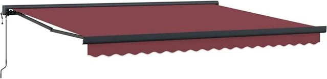 Automatische Markise vidaXL in Burgunderrot, B/H: 400 x 300 cm - Bild 1
