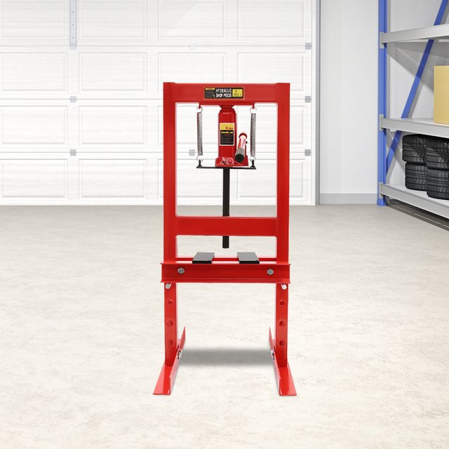 CNCEST Hydraulische Presse mit 4 Gängen und höhenverstellbarer H-Struktur für die Werkstatt, max. 6000 kg Druck - Bild 1