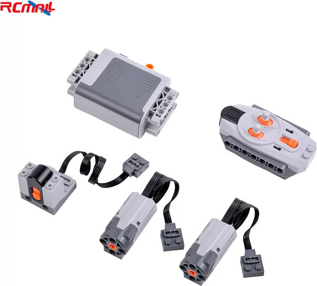 RCmall Technische MOC PF Teile Power Funktion Bausteine, Servomotor, IR Controller, Empfänger, AA Batterie Box - Bild 1