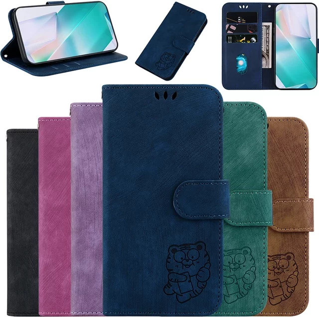 Leder Schutzhülle Stand Flip Wallet Case für Tecno Camon Serie in Pink - Bild 1