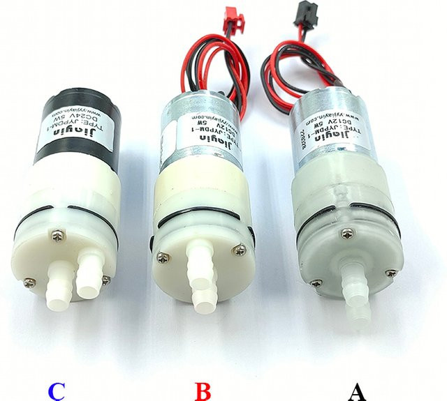 Jiayin JYPDM-1 Mikro 370 Mini-Membranwasserpumpe, selbstansaugend, DC 12V 18V 24V, weiß - Bild 1