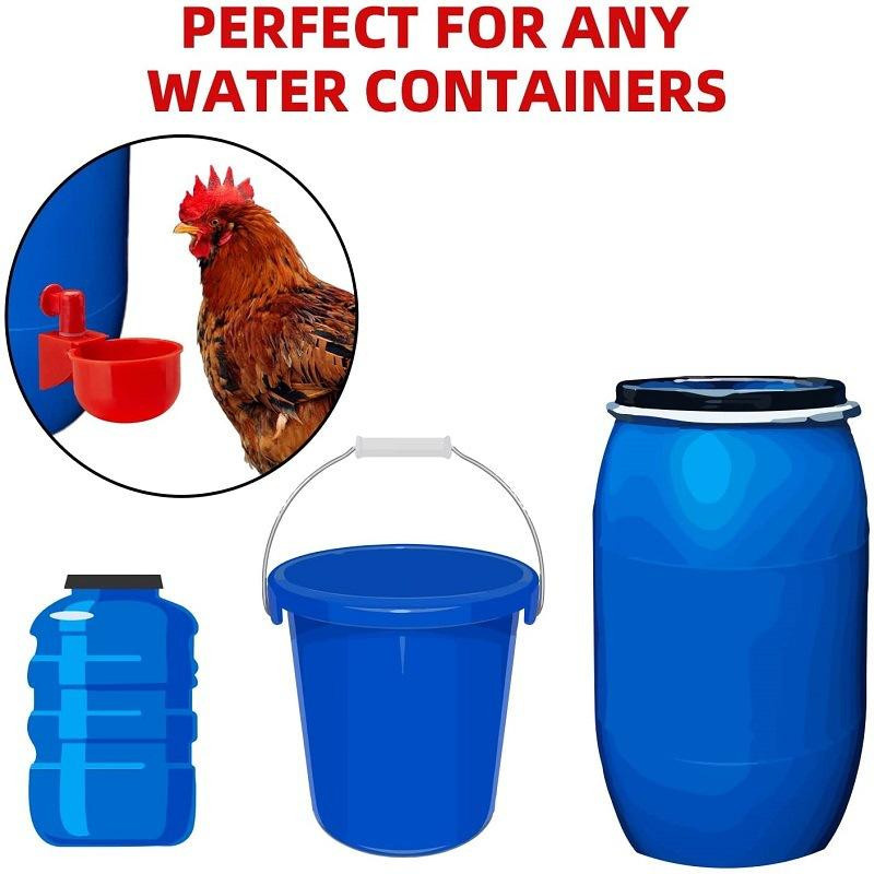 Automatischer Hühner-Futter- und Wasserspender aus Kunststoff für Geflügel wie Küken, Enten, Gänse und Wachteln - Bild 4