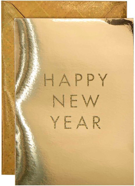 Rico Design Paper Poetry Kartenset Happy New Year in Gold - Bild 1