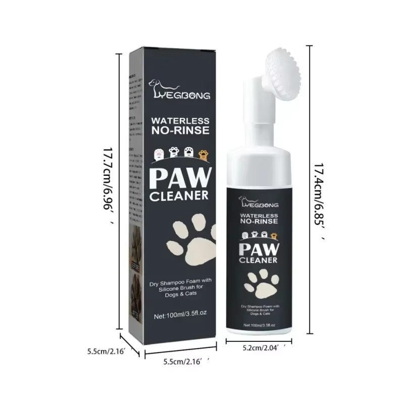 YEGBONG Pet Paw Foam Cleaner Pfotenreinigungsschaum für Hunde und Katzen, Weiß, 100 ml - Bild 5