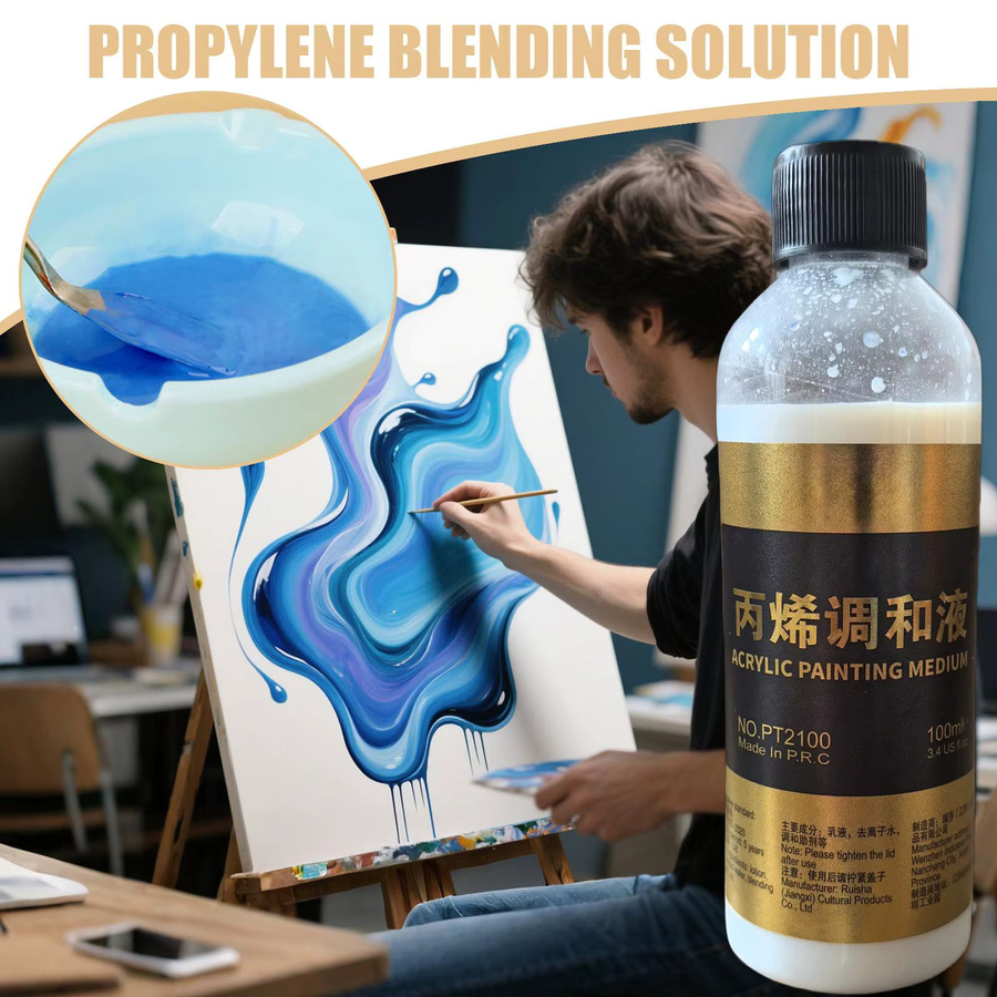 Chroma Acrylfarbe Transparent 100 ml Verdünnungsmittel für Acrylpigmente - Bild 4