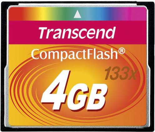 Transcend CompactFlash Speicherkarte 4 GB 133x Multicolor - Bild 1