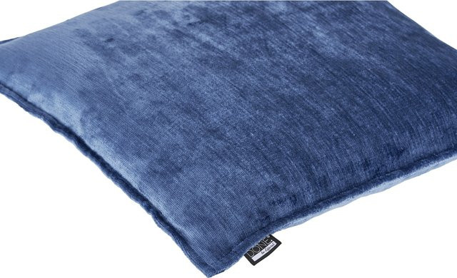 DONE Kissenhülle Fame quadratisch aus Chenille in Blau - Bild 1